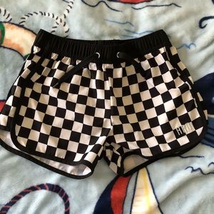 RAD Swim Black and White Checkered Cover-ups